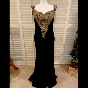 Long black formal dress